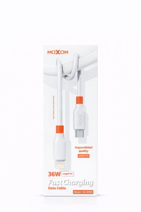 Moxom Fast Charging Data Cable 36W –  MX-CB305  Type-C - Lightning